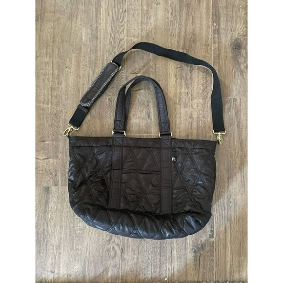 Mammy Roo Diaper Handbag Crossbody Shoulder Bag Black Many Pockets - Picture 4 of 16